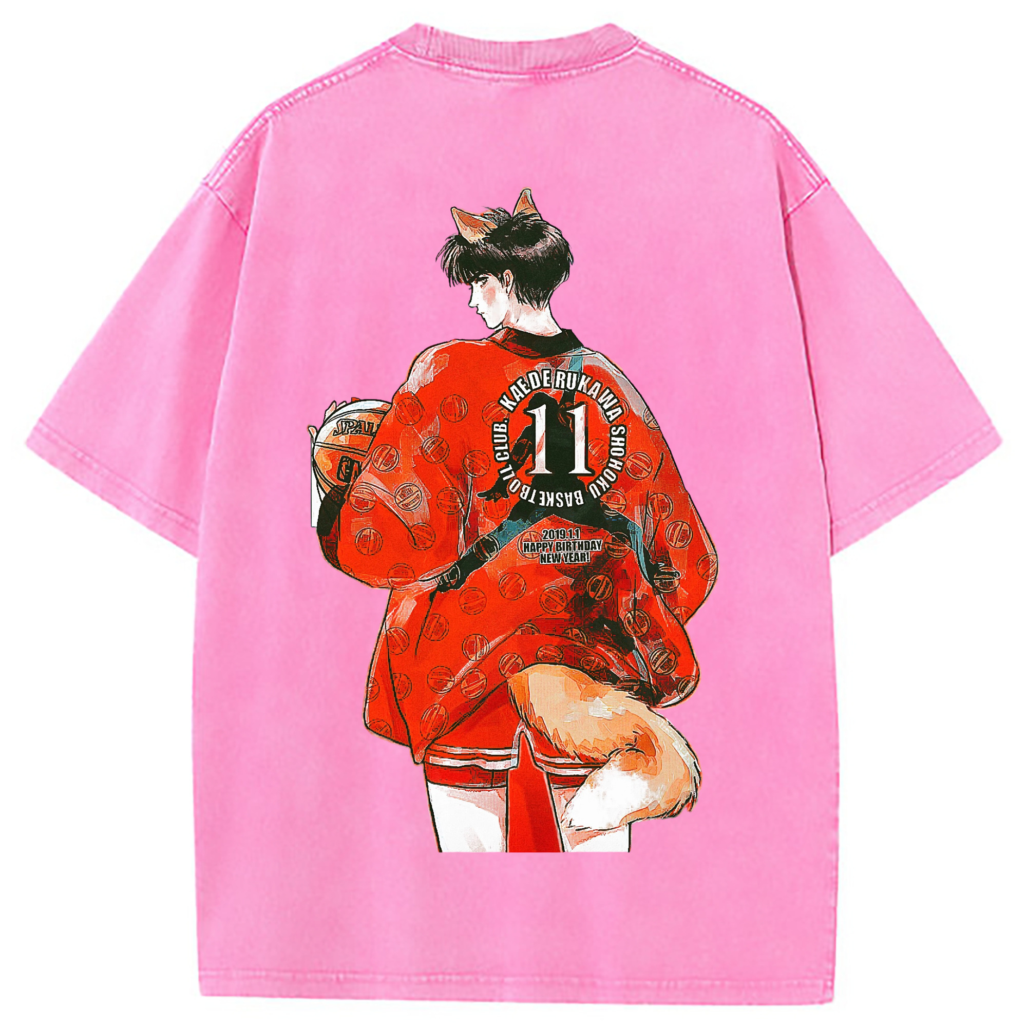 （画像用） SLAM DUNK／スラムダンク 綿100% ヴィンテージ風 半袖Tシャツ（背面プリント）